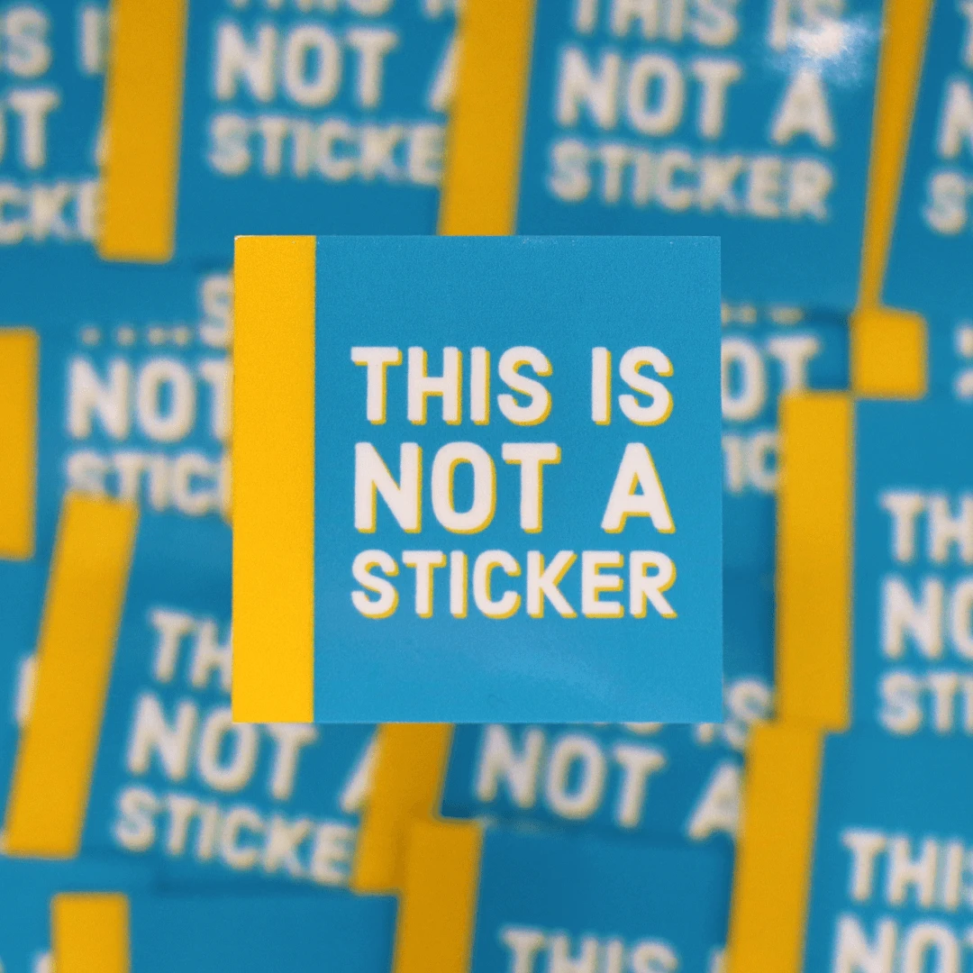 Not Single Sticker This is not a sticker